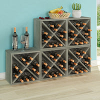 Porto 12-Bottle Wine Rack, London Grey (1 unit left!)
