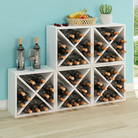 Porto 12-Bottle Wine Rack, White