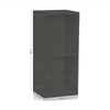 Doubleton 2-Shelf Bookcase, Charcoal Black