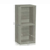 Doubleton 2-Shelf Bookcase, London Grey