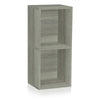 Doubleton 2-Shelf Bookcase, London Grey (pre-order ships 7/31)