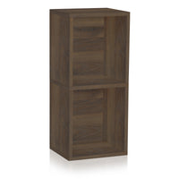 Doubleton 2-Shelf Bookcase, Royal Walnut (pre-order ships 8/31)
