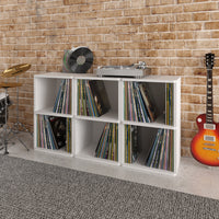 Vinyl Record Cube 2 Shelf, White (pre-order ships 6/24)