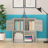 Modular Bookcase with Doors, Aspen Grey (pre-order ships 7/31)