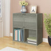 Modular Bookcase with Doors, London Grey