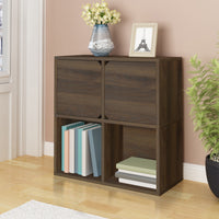 Modular Bookcase with Doors, Royal Walnut (5 units left!)