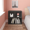 Quartet 4-Cubby Bookcase, Charcoal Black