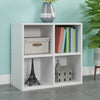 Quartet 4-Cubby Bookcase, White