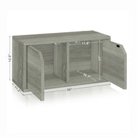 Stack Rectangle with Door, London Grey (New Color) (1 unit left!))