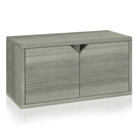Stack Rectangle with Door, London Grey (New Color) (1 unit left!))