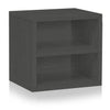 Stack Cube with Shelf, Charcoal Black (pre-order ships 8/31)