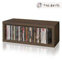 Memphis Stackable CD Rack, Royal Walnut (1 unit left!)