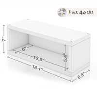 CD Rack Set of 2 - White (pre-order ships 6/10)