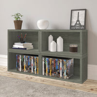 DVD / Game Storage Rack, Grey (pre-order ships 8/31)