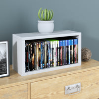 Austin Stackable DVD Rack, White (pre-order ships 8/31)