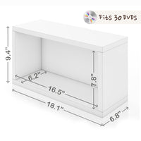 DVD Rack Set of 2 - White (pre-order ships 8/31)