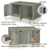 Katville Litter Box Enclosure, London Grey (New Color)