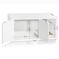 Katville Litter Box Enclosure, White (New Color) (pre-order ships 8/31)