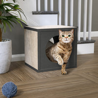 Katsquare Cube Scratching Post, Charcoal Black (pre-order ships 7/31)