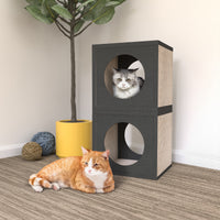 Katsquare Cube Scratching Post, Charcoal Black (pre-order ships 12/30)