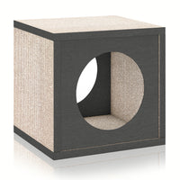 Katsquare Cube Scratching Post, Charcoal Black