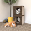 Katsquare Cube Scratching Post, Royal Walnut (pre-order ships 8/31)