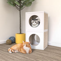 Katsquare Cube Scratching Post, White