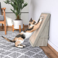 Katzone Scratching Ramp with Free Silvervine Catnip, Aspen Grey