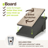 Katzone Scratching Ramp with Free Silvervine Catnip, Charcoal Black (pre-order ships 8/31)