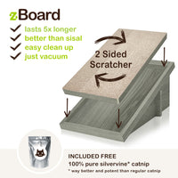Katzone Scratching Ramp with Free Silvervine Catnip, London Grey (pre-order ships 7/31)