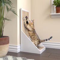 Katrise Standing Cat Scratcher, White (pre-order ships 8/31)