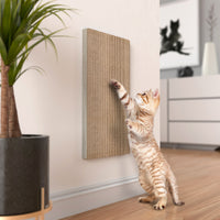 Premium Wall Cat Scratcher 2 Pack with Free Silvervine Catnip, Aspen Grey