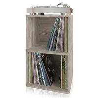 Marley 2-Shelf Vinyl Record Storage, Aspen Grey (pre-order ships 8/31)