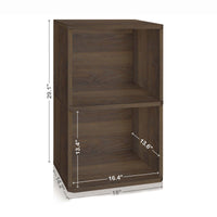 Marley 2-Shelf Vinyl Record Storage, Royal Walnut (pre-order ships 8/31)