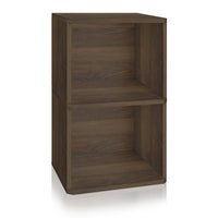 Marley 2-Shelf Vinyl Record Storage, Royal Walnut (pre-order ships 8/31)