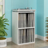 Marley 2-Shelf Vinyl Record Storage, White (pre-order ships 12/30)