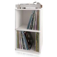 Marley 2-Shelf Vinyl Record Storage, White (pre-order ships 8/31)