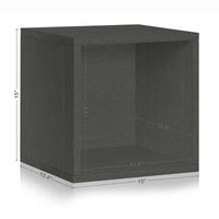 Dylan Single Cube Vinyl Record Storage, Charcoal Black (New Color)