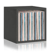 Dylan Single Cube Vinyl Record Storage, Charcoal Black (New Color) (pre-order ships 8/31)