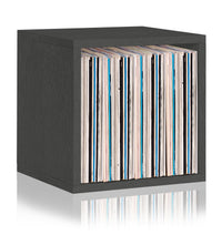 Dylan Single Cube Vinyl Record Storage, Charcoal Black (New Color) (pre-order ships 8/31)