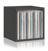 Dylan Single Cube Vinyl Record Storage, Charcoal Black (New Color)