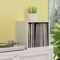 Dylan Single Cube Vinyl Record Storage, White (New Color)