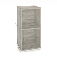 Presley Double Cube Vinyl Record Storage, Aspen Grey (pre-order ships 8/31)