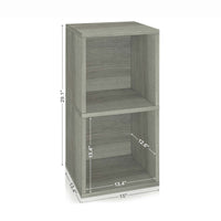 Presley Double Cube Vinyl Record Storage, London Grey (pre-order ships 8/31)