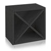 black wine cube, black wine rack, black wine storage, black stackable wine cube, black wine cubes, black wine cube storage, black wine rack cube, black modular wine storage, black modular wine cubes