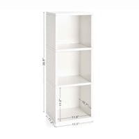 Triplex 3-Cube Bookcase, White (pre-order ships 7/31)