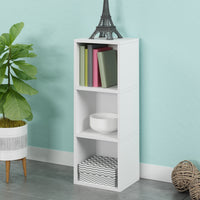 Triplex 3-Cube Bookcase, White