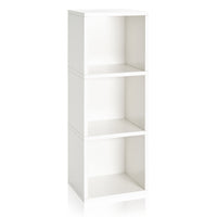 Triplex 3-Cube Bookcase, White