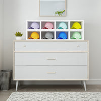 Baseball Hat Stackable Shelf, White (pre-order ships 8/31)