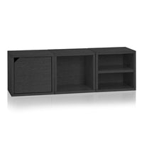 black bookshelves, black storage cubes, black cube storage, black cubbies, black cubby storage, black storage cube, black cube bookcase, black stackable storage cubes, black cube with door